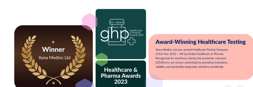 Xana Medtec - Healthcare Testing Company of the Year 2023 UK Award Winner by Global Healthcare & Pharma